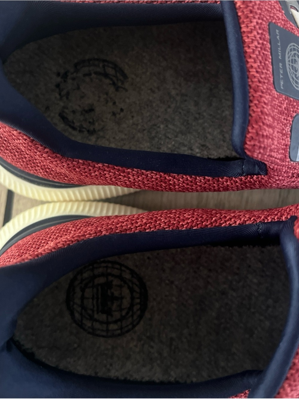 Peter Millar Crown Sport Men's Hyperlight Apollo Sneakers Clared Red Size 12.5 - Picture 10 of 10
